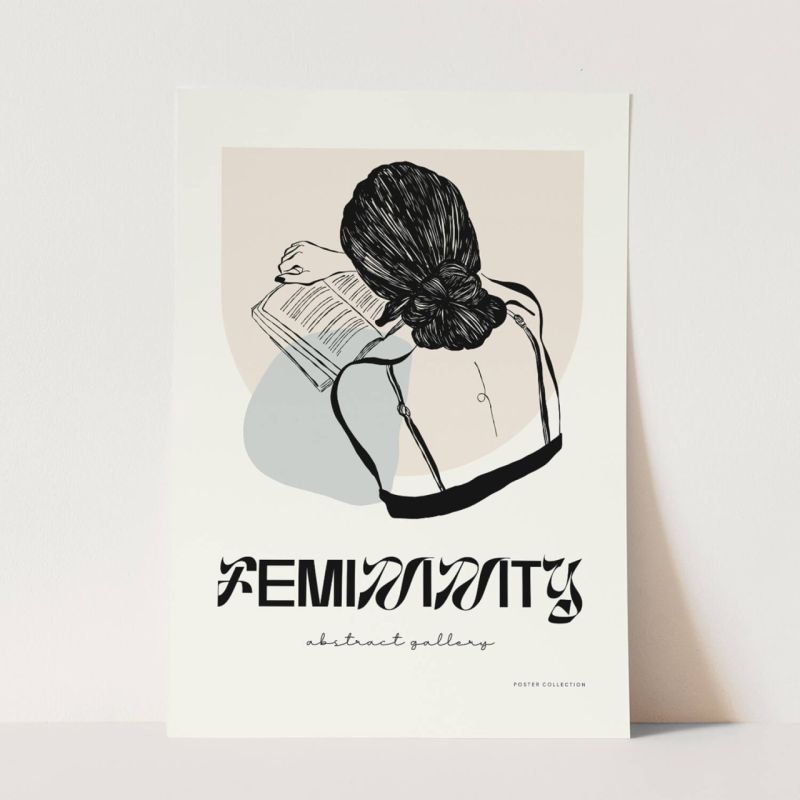 Femininity Schöne Illustration Feminin Rebellisch Dekorativ Abstrakt