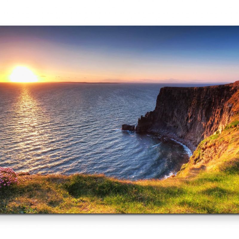 Cliffs of Moher  Sonnenuntergang – Leinwandbild