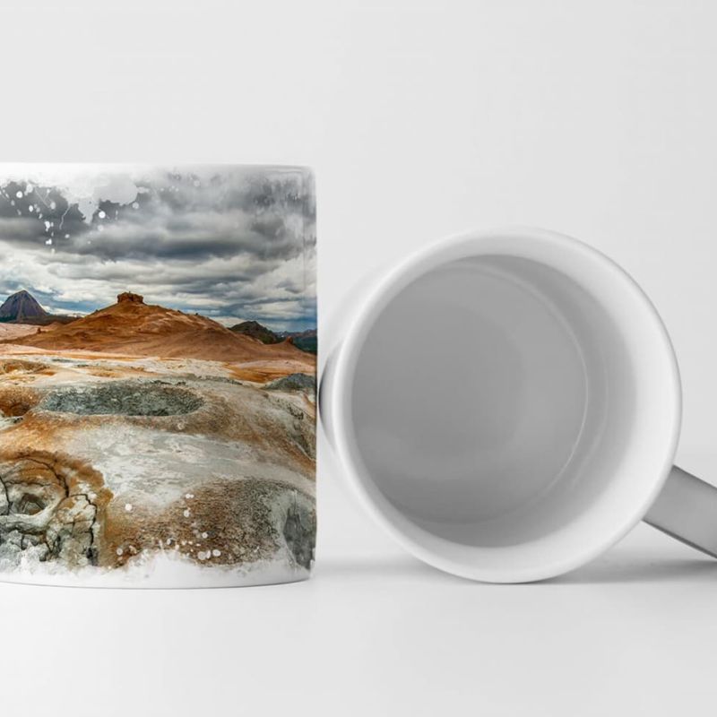 Tasse Geschenk Landschaftsfotografie – Geothermische Ebene Island