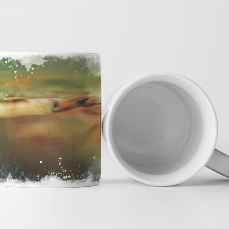 Tasse Geschenk Fotografie Wasserlinie