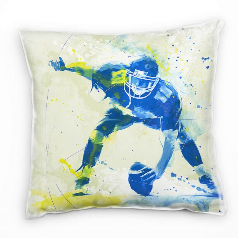 American Football II Deko Kissen Bezug 40x40cm für Couch Sofa Lounge Zierkissen