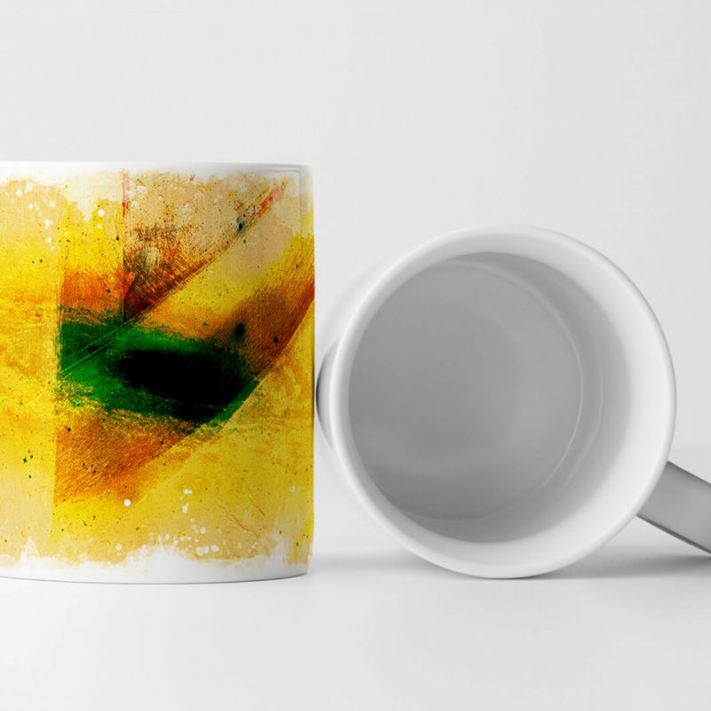 Tasse Geschenk stilvolle abstrakte Teetasse Gelb