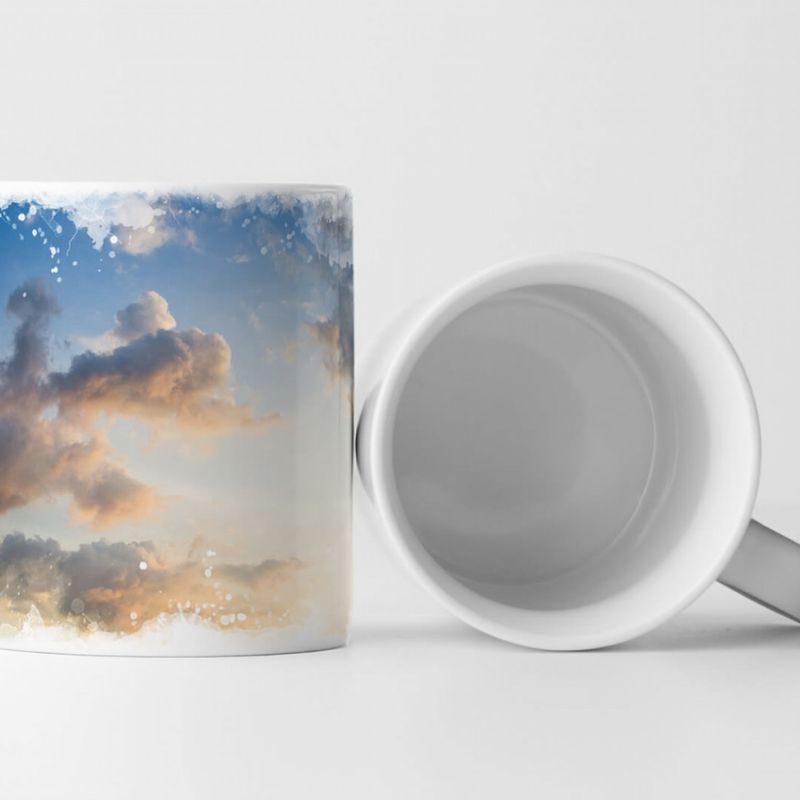 Tasse Geschenk Landschaftsfotografie – Sonniger Abendhimmel