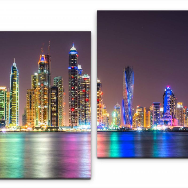 Skyline von Dubai Wandbild in verschiedenen Größen