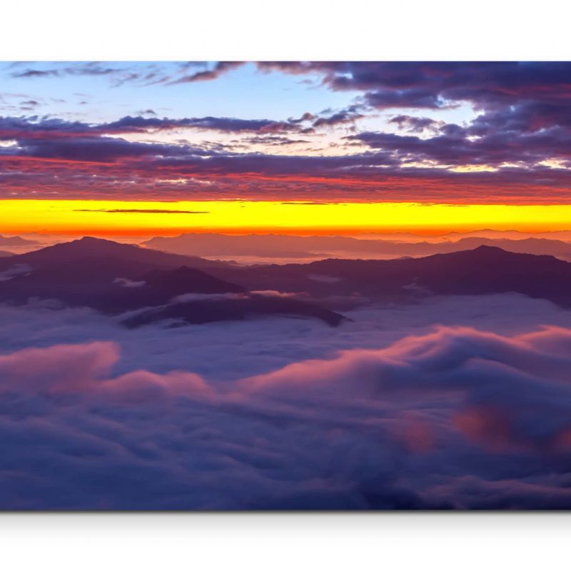 Nebel im Tal – Sonnenaufgang – Leinwandbild