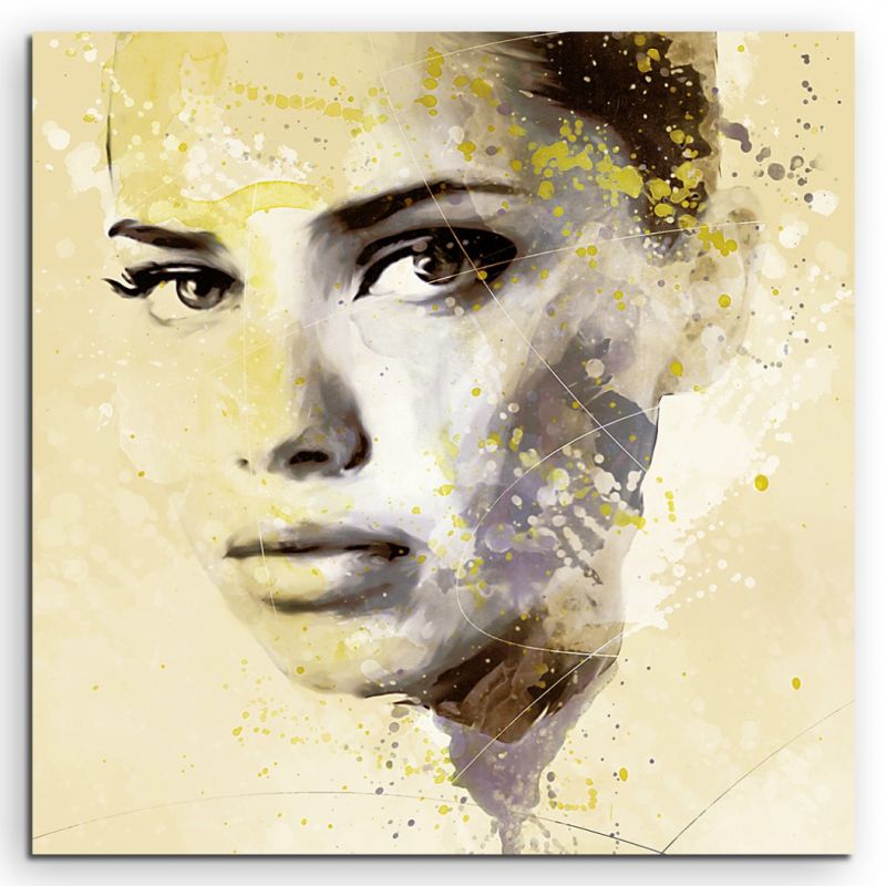 Adriana Lima V Aqua 60x60cm Wandbild Aquarell Art