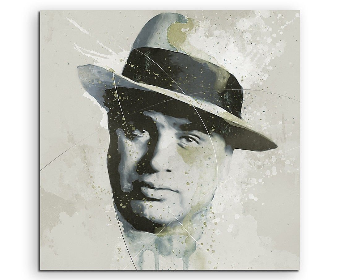 Al Capone Aqua 60x60cm Aqua Art Wandbild