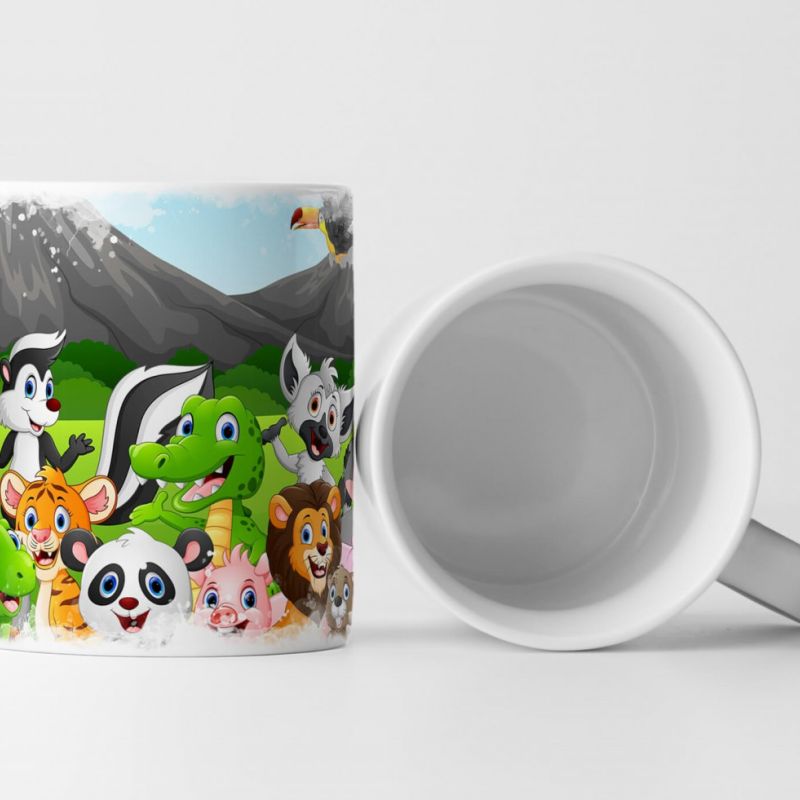 Tasse Geschenk Wilde Tiere – Kinderbild