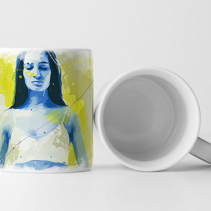 Yoga Tasse als Geschenk,  Design Sinus Art