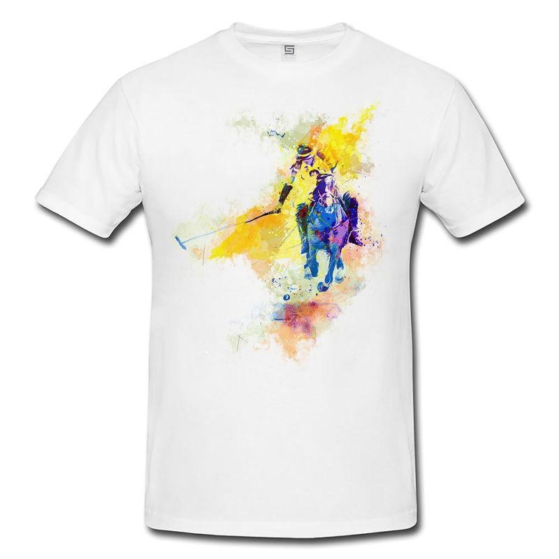 Polo II  Herren und Damen T-Shirt Sport Motiv aus Paul Sinus Aquarell