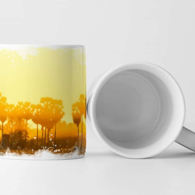 Tasse Geschenk Orangefarbener Sonnenaufgang