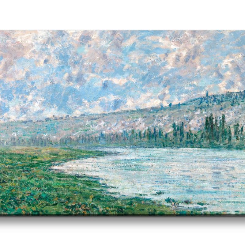 Remaster 120x60cm Claude Monet Impressionismus weltberühmtes Wandbild The Seine at Vétheuil