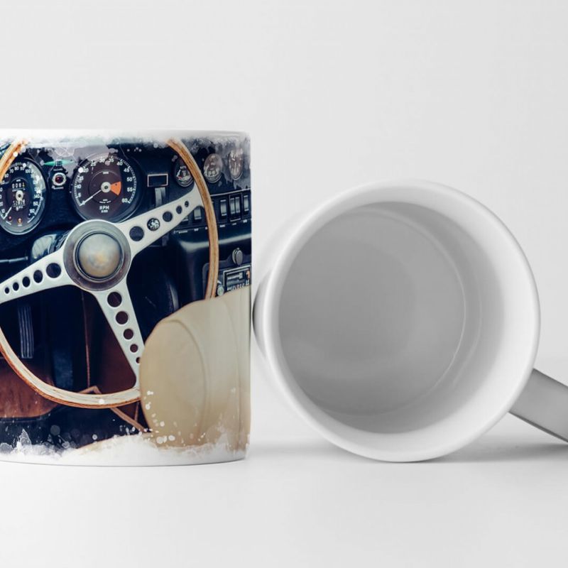 Tasse Geschenk Künstlerische Fotografie – Amaturenbrett eines Oldtimers