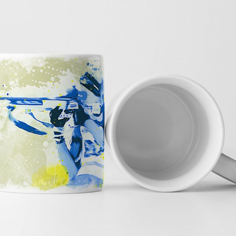 Biathlon Tasse als Geschenk,  Design Sinus Art