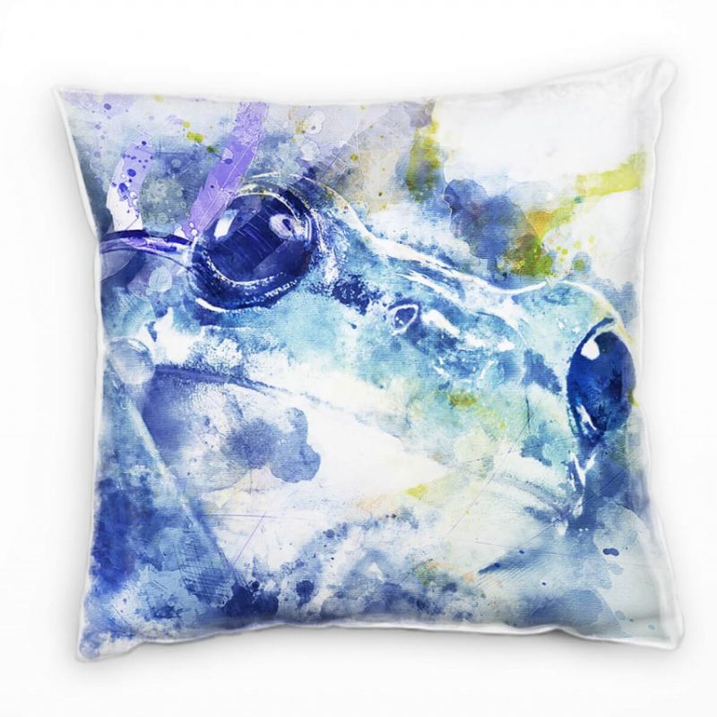 Frog Fresh Deko Kissen Bezug 40x40cm für Couch Sofa Lounge Zierkissen