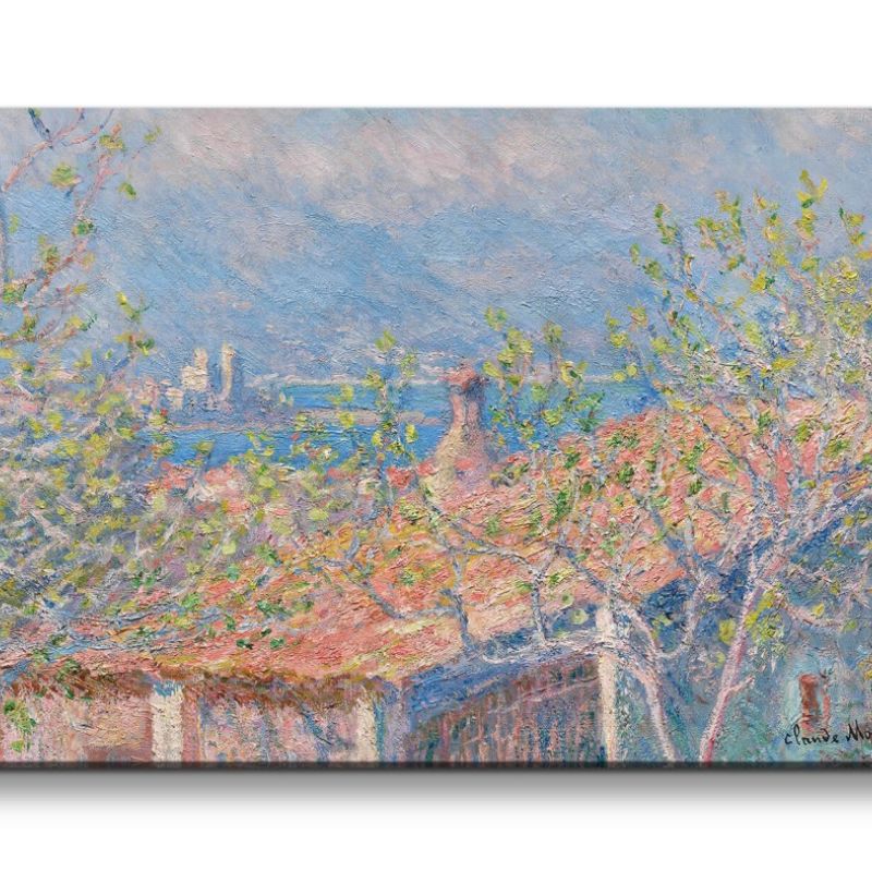 Remaster 120x60cm Claude Monet Impressionismus weltberühmtes Wandbild Gardener’s House at Antibes