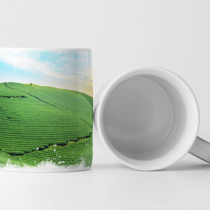 Tasse Geschenk Landschaftsfotografie – Moc Chau Teeberg Vietnam