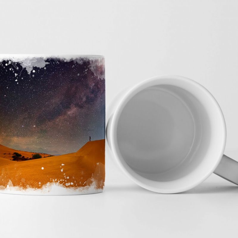 Tasse Geschenk Naturfotografie – Wüste unter dem Sternenhimmel