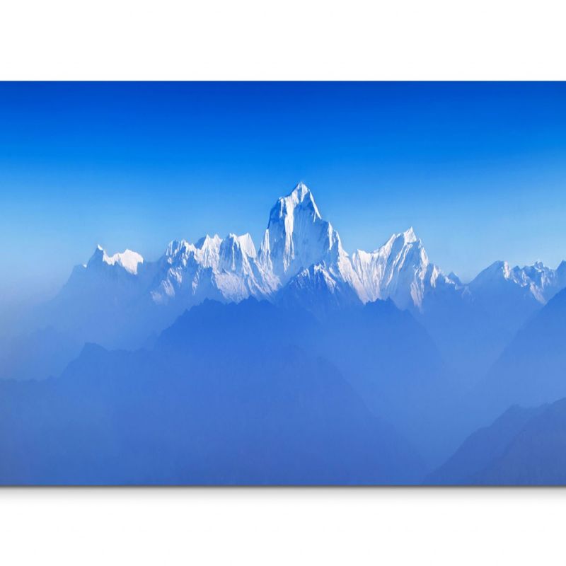 120x80cm Wandbild Himalaya Gebirge Berggipfel Schnee Sonnenaufgang