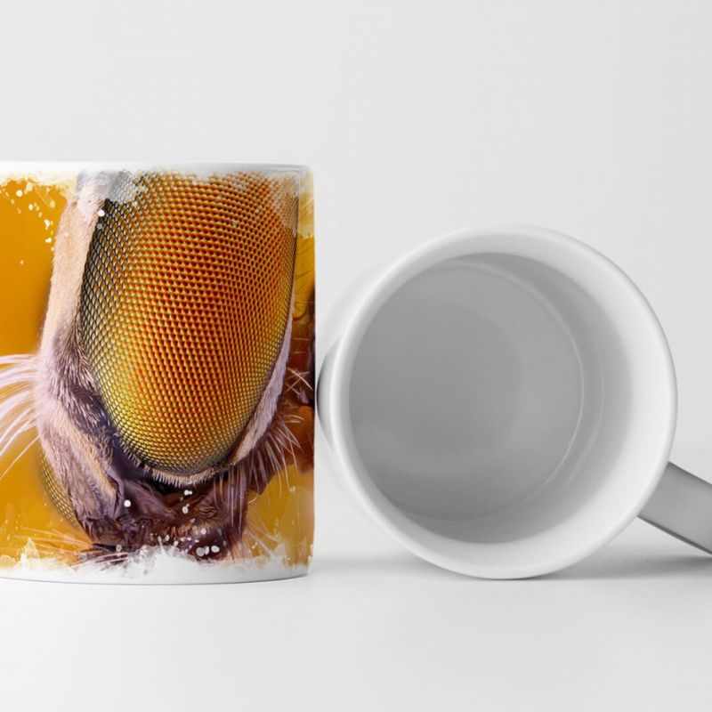 Tasse Geschenk Tierfotografie – Roboter Fliegenkopf