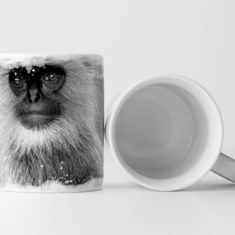 Tasse Geschenk Tierfotografie  – zwei Affen