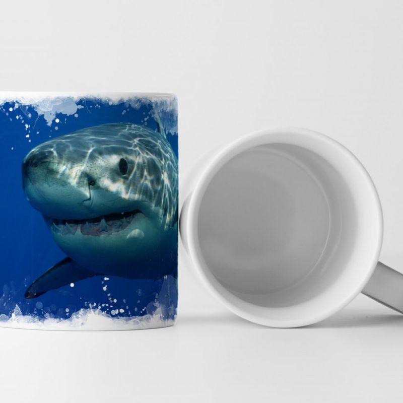 Tasse Geschenk Tierfotografie – Großer weißer Hai