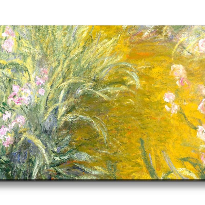 Remaster 120x60cm Claude Monet Impressionismus weltberühmtes Wandbild The Path through the Irises