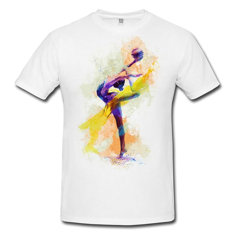 Turnen Ball  Herren und Damen T-Shirt Sport Motiv aus Paul Sinus Aquarell