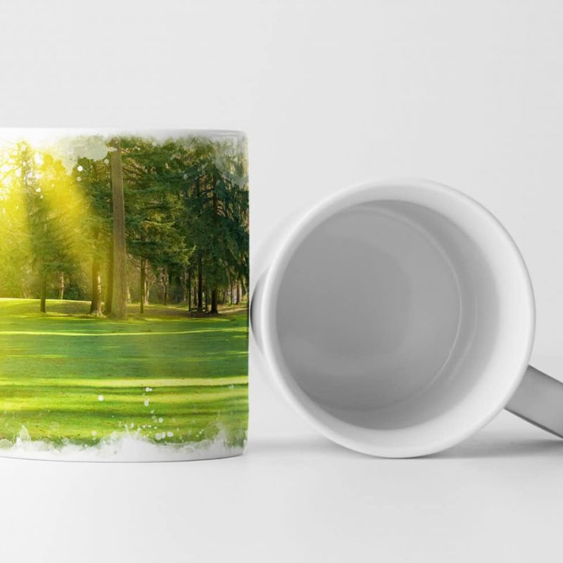 Tasse Geschenk Landschaftsfotografie – Grüne Parklandschaft