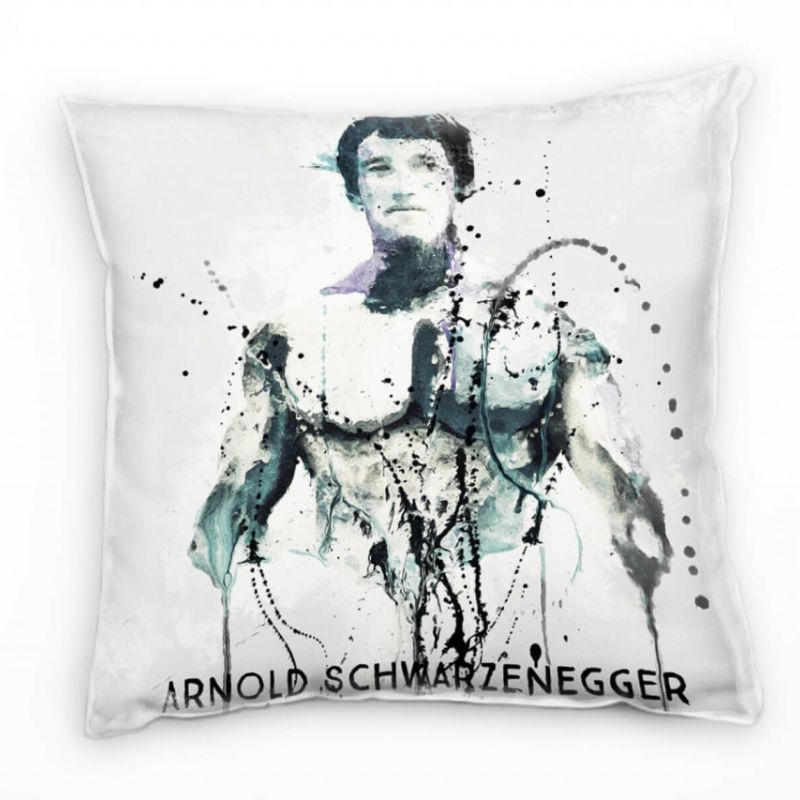 Arnold Schwarzenegger Deko Kissen Bezug 40x40cm für Couch Sofa Lounge Zierkissen