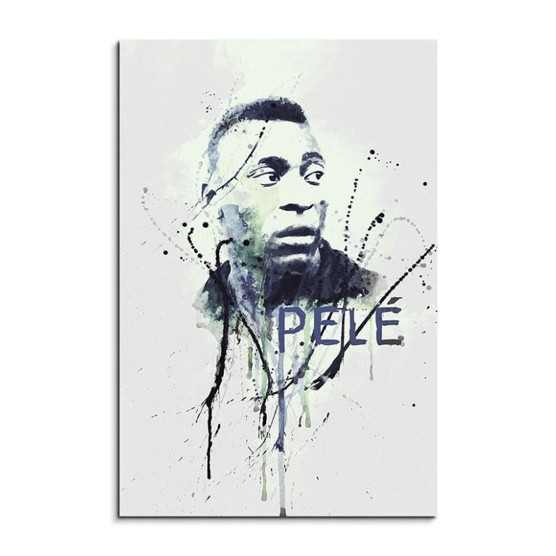 Pele V 90x60cm Keilrahmenbild Kunstbild  Aquarell Art Wandbild auf Leinwand fertig gerahmt Original