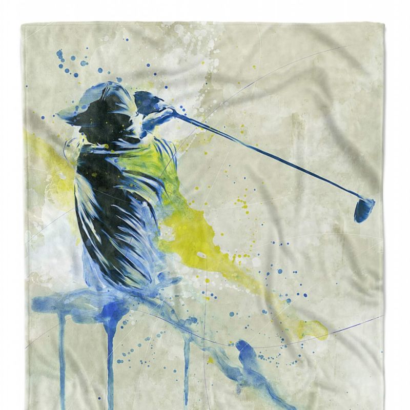 SplashArt Sport Handtuch Strandhandtuch Saunatuch Kuscheldecke Kunstvoll Golf Sporthandtu