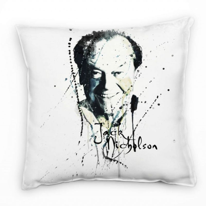 Jack Nicholson Deko Kissen Bezug 40x40cm für Couch Sofa Lounge Zierkissen