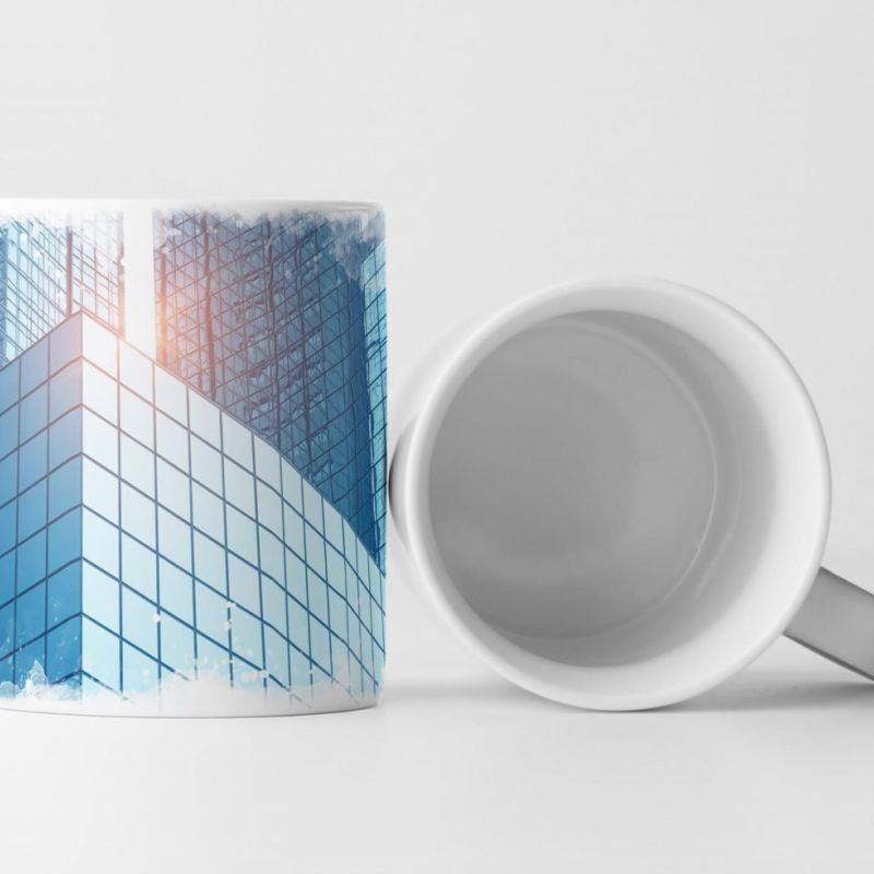 Tasse Geschenk Architektur – Fotografie Glashochhäuser