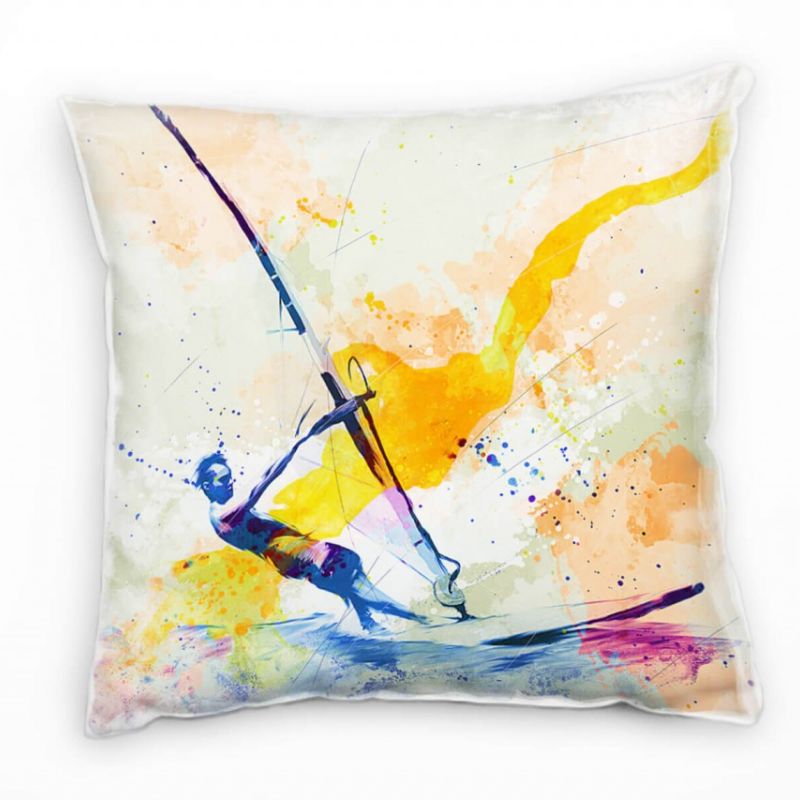 Windsurfer III Deko Kissen Bezug 40x40cm für Couch Sofa Lounge Zierkissen