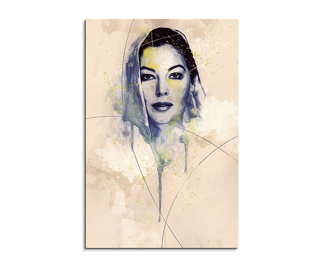 Ava Gardner Aqua 90×60 cm Aquarell Kunstbild