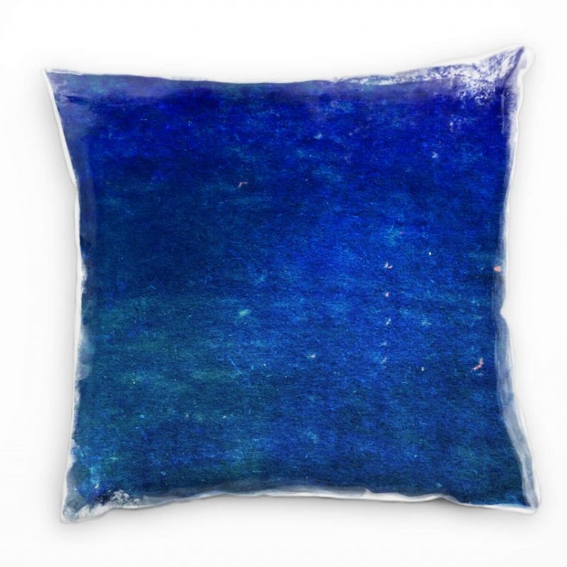 Abstrakt, blau, getupft Deko Kissen 40x40cm für Couch Sofa Lounge Zierkissen