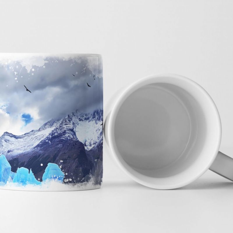 Tasse Geschenk Fotocollage – Pantagonische Gletscher Chile