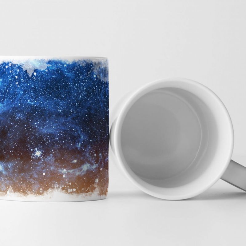 Tasse Geschenk Landschaftsfotografie – Einsamer Baum unter leutendem Sternenhimmel