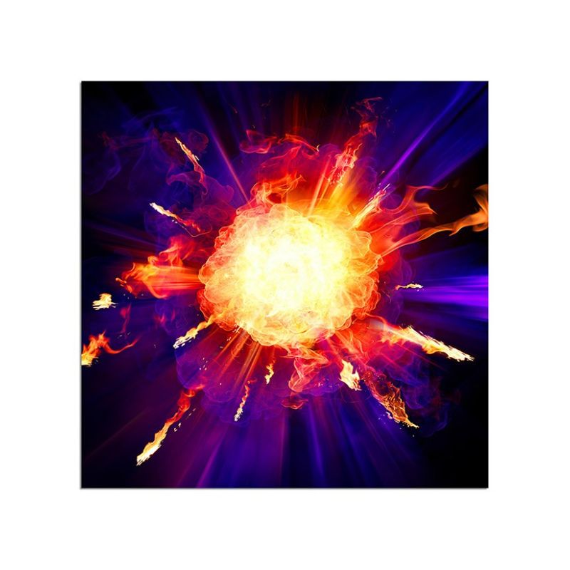 80x80cm Explosion Feuer