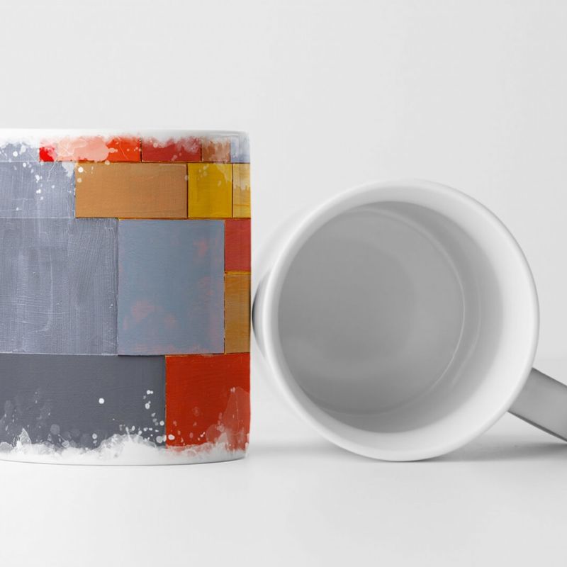 Tasse Geschenk Abstrakte geometrische Collage