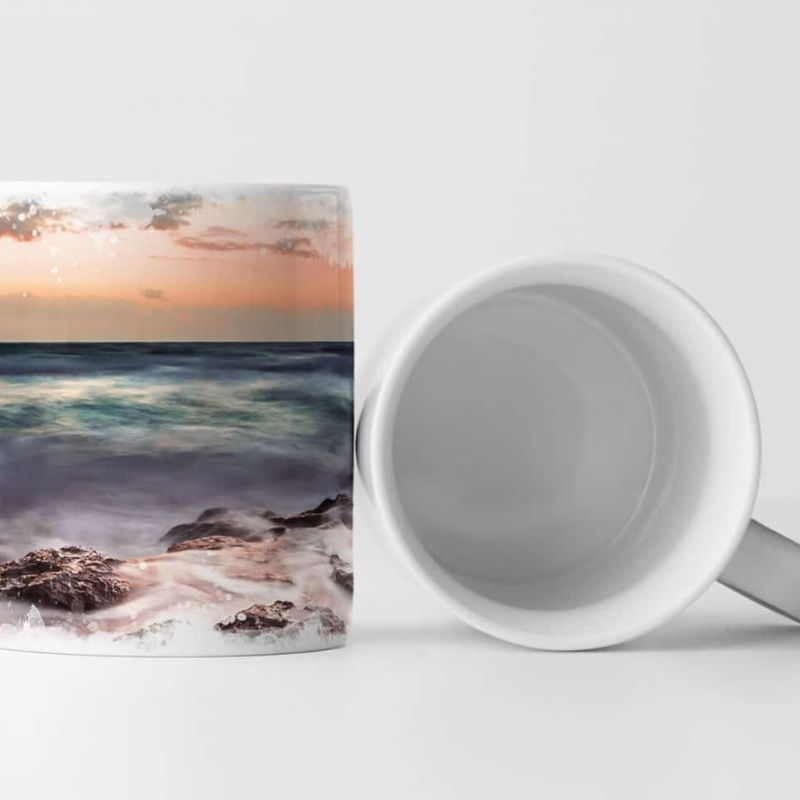 Tasse Geschenk Landschaftsfotografie – Sonnenaufgang bei Palermo Italien