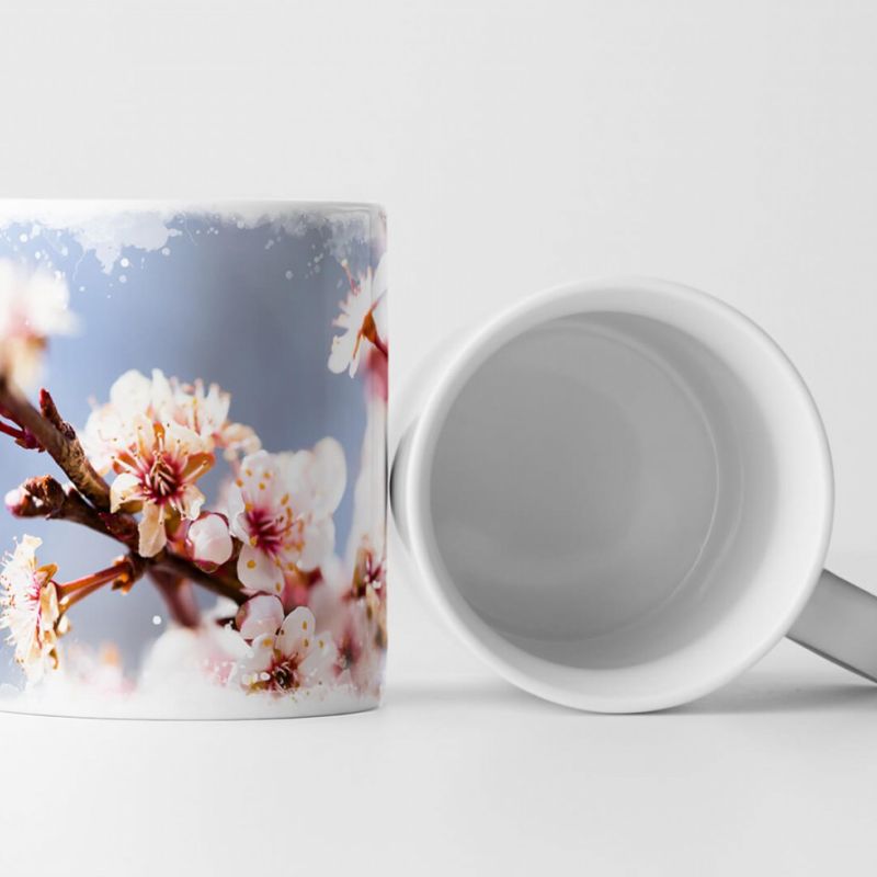 Tasse Geschenk Naturfotografie – Zarte Kirschblüten