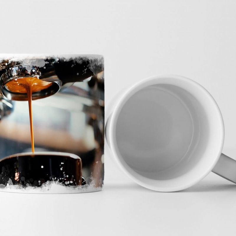 Tasse Geschenk Food-Fotografie – Frisch gebrühter Espresso