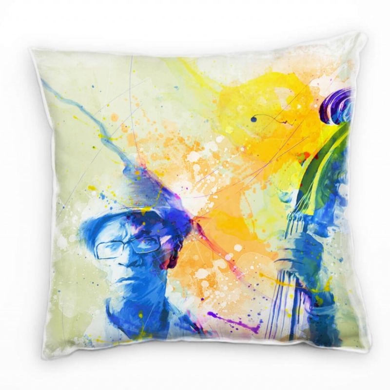 Jazz Spieler Cuba Deko Kissen Bezug 40x40cm für Couch Sofa Lounge Zierkissen