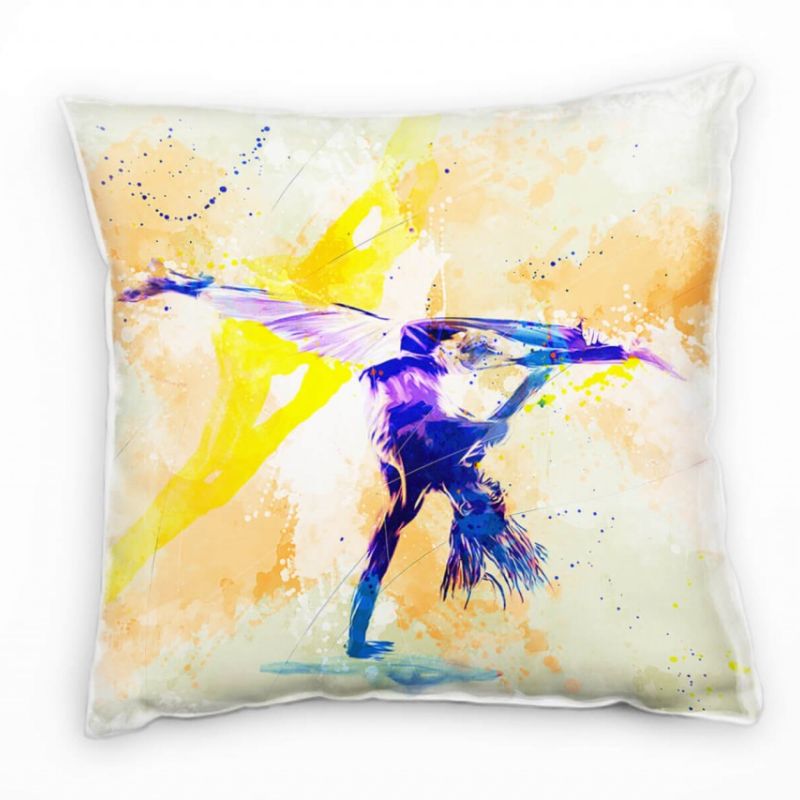 Capoeira Deko Kissen Bezug 40x40cm für Couch Sofa Lounge Zierkissen