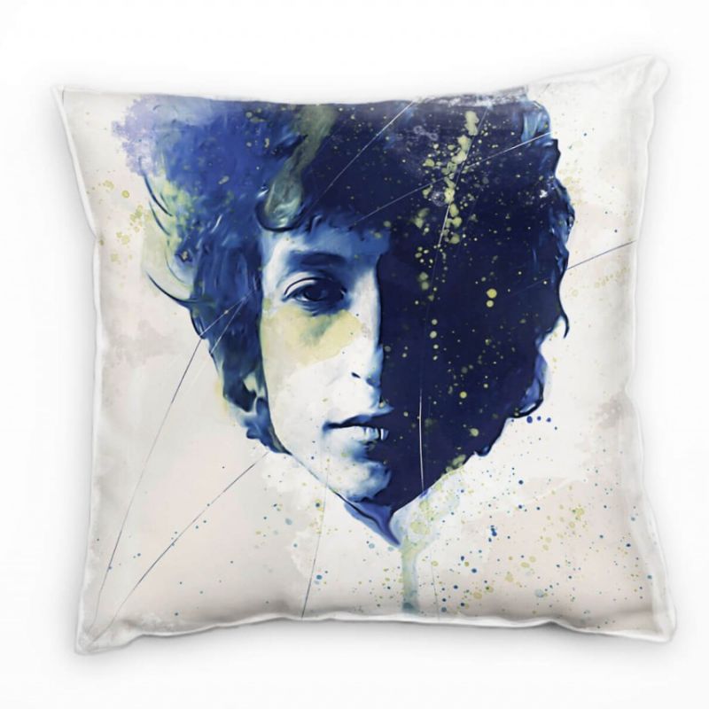 Bob Dylan Deko Kissen Bezug 40x40cm für Couch Sofa Lounge Zierkissen