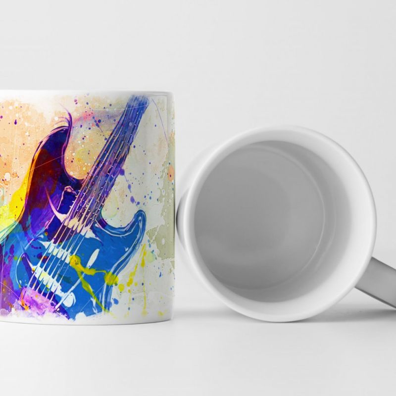 E-Gitarre Tasse als Geschenk,  Design Sinus Art