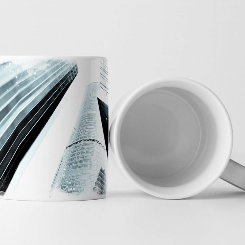 Tasse Geschenk Architekturfotografie – Verschwommene Hochhäuser