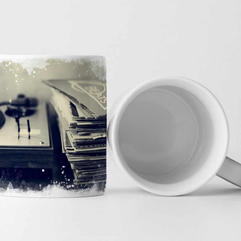 Tasse Geschenk Plattenspieler – Schallplatten Vintage Fotografie